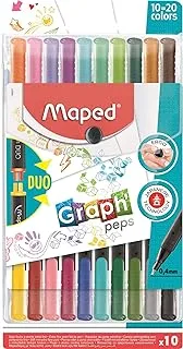 Maped Graph’Peps Triangular Felt Tipped Pens Pack of 20 MPD-749251