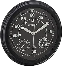 Citizen CC2016 Outdoor Wall Clock, Black