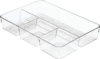 Idesign Rain Divided Cosmetic Drawer Organizer Tray For Vanity Cabinet To Hold MakEUp, Beauty Products, Accessories, 13