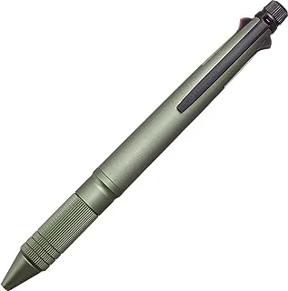 Uni Jetstream 4&1 Metal Edition, 0.5mm Ballpoint Pen (Black, Red, Blue, Green) And Mechanical Pencil, Dark Green (Msxe52000A05.7) (Msxe5200A5.7)