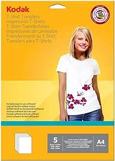 Kodak A4 Light T-Shirt Transfer Paper (Sheet Of 5)…