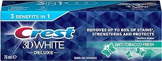 Crest 3D White Deluxe Anti-Tobacco Fresh Whitening Toothpaste