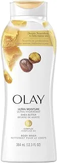 Olay Ultra Moisture Body Wash With Shea Butter 364Ml, White