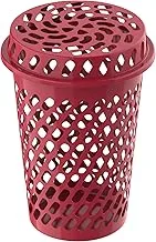 Cosmoplast 65L Round Tall Laundry Bin, Dark Red