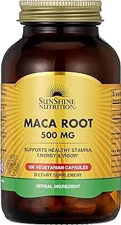 Sunshine Nutrition Maca Root ، 500 مجم 100 كبسولة