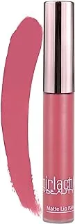 Girlactik USA. Matte Lip Liquid in Cool Pink shade. Longwear, Pigmented & Non-drying Lipstick. -Flirtatious