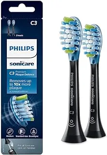 Philips Sonicare Diamond Clean Smart Plaque Defense Brush Head, Black, Hx9042/96