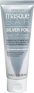 MASQUE BAR Silver Foil Peel Off Mask Tube, 70 ml