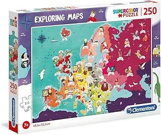 Clementoni Puzzle Map Geo Euro Monument 250 Pieces