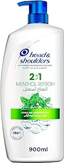 Head & Shoulders 2in1 Menthol Refresh Anti-Dandruff Shampoo & Conditioner for Itchy Scalp, 900 ml