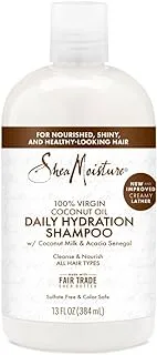 Shea Moisture 100% Virgin Coconut Oil Daily Hydration Shampoo For Unisex, 384 Ml