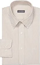 Van Heusen Men's Pinpoint Regular Fit Stripe Button Down Collar Dress Shirt