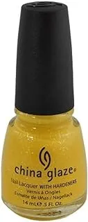 China Glaze Nail Lacquer With Hardeners - 14 Ml, Sunshine - Yellow