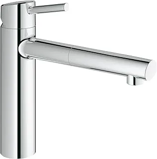 Grohe Kitchen Fixtures, Sink Mixer With Pull Out Spray Head- Concetto Colection, 31129001