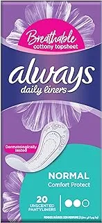 Always Daily Liners Comfort Protect, Normal, 20 Count