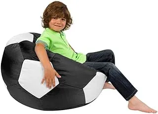 Comfy Large Pvc Leather Black And White Football Bean Bag