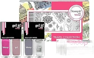 Bloop ss1909 indie s. kit nail stamping kit 4x4 ml x 1stamp