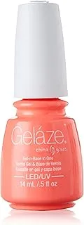 Gelaze Flip Flop Fantasy Gel And Base Nail Polish 14 Ml, Bright Orange