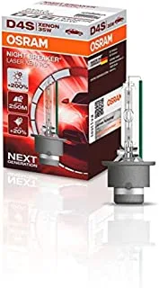 OSRAM XENARC® NIGHT BREAKER® LASER, D4S, xenon headlight lamp, +200% More Brightness, Hid Xenon Bulb, Discharge Lamp, 66440Xnl, Carton folding box (1 lamp)