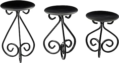 Harmony Metal Candle Holder Stand - 3 Pieces Set