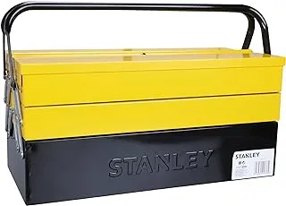 Stanley 5 Tray Metal Toolbox, Yellow/Black,18 Inch , 1-94-738