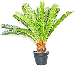 Dubai Garden Centre Artificial Cycas Plant, 70 cm Height, Green