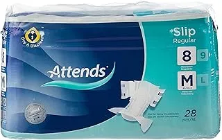 Attends Slip Regular 8, Medium, Pack Of 28