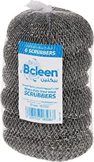 Bcleen Dishwashing Heavy Duty Steel Wool Scrubber, 6