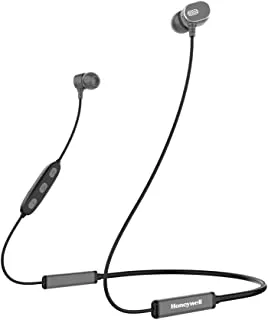 Honeywell Suono P10 Bluetooth V5.0 In Ear Wireless Neckband with mic, Upto 10H Playtime, 10mm Drivers, Integrated Controls, Deep Bass, IPX4, Voice Assistant enabled, Magnetic Earbuds