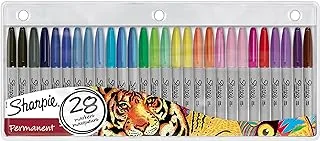 Sharpie Permanent Marker | Stifte mit feiner Spitze gemischte Farben 28 Stück Market Set