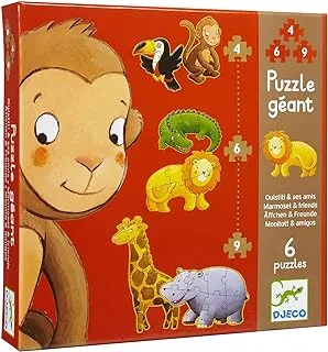 Djeco Marmoset and Friends Puzzle. جيكو مارموسيت وألغاز الأصدقاء