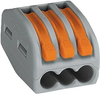 WAGO 222-413 LEVER-NUTS 3 Conductor Compact Connectors