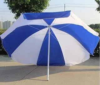 Royal Apex Portable Sunshade,Parasol,Sun Shade Umbrella,Inclined,Heat Insulation,Anti-Ultraviolet Function,Commonly Used in Garden,Beach,Patio,Fishing Essential – Blue & White