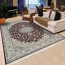 Al Salem Carpet Carpet Royal Palace Collection سجادة كلاسيكية للمنطقة ، 195 سم x 300 سم أحمر