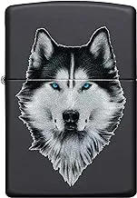 Zippo 218 CI412378 Siberian Husky Design Windproof Lighter, Multicolor