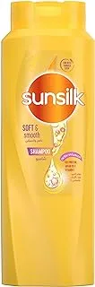 SUNSILK Shampoo, For Soft & Smooth Hair, Soft & Smooth, With Silk Protein, Argan Oil & Vitamin C, 700ml