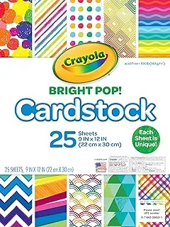 Crayola 25 Ct. Bright Pop Cardstock