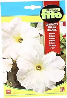 SEMILLAS FITO Petunia Compacta Enana Blanca, Multi Color, 588