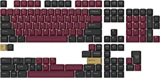 Drop gmk Redsuns Red Samurai Custom Mechanical Keyboard Keycap Set - 153-Keys, Doubleshot, Cherry Profile, For 60%, 65%, Tkl, Full-Size Layouts, And More (Red, Base Kit)