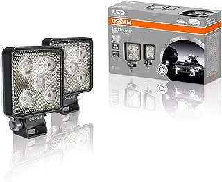 LEDriving CUBE VX70-WD, OFF ROAD LED work lights for near field lighting, wide, 550 lumens, light beam up to 43 m, rectangular high-performance LED spot lights, duo-pack (2 pieces)