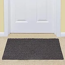 KUBER INDUSTRIES Rubber 1 Piece Door Mat 16X24 (Brown)