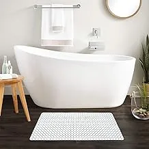 Story At Home Pvc Bath Mosaic Mat, White, 78Cm X 35Cm, Bm1104