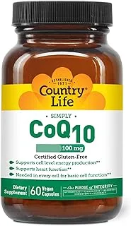 Country Life CoQ10 100 مجم كبسولات نباتية 60 كبسولة