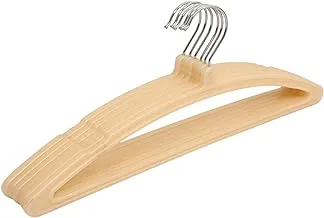 Kuber Industries 6 Piece Plastic Hanger، Cream (CTHANG13)