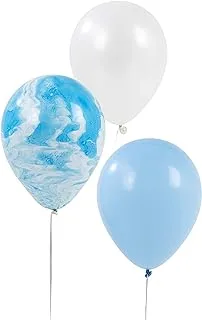 Talking Tables We Heart Marble Balloons, 12-Piece, 12-Inch Diameter, Blue