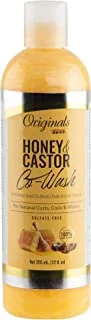 Africa's Best Originals By And Castor Hair Co-Wash For Natural Curls, Coils And Waves, Sulfate-Free, Honey 12 Fl Oz