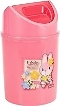 Lionstar 3L Print Dustbin - Pink