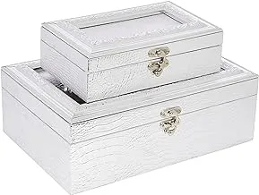 Opalina Jewelry Box, Gold, Bx1243-Ns, 2 Pieces