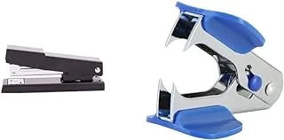 Deli E0423 Deli Stapler مؤشر مناسب منخفض التيلة & Deli E0231 Staple Remover، Assorted Color