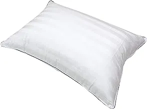 Hotel Linen Klub DEYARCO Soft Comfort 500TC Cotton Sateen Pillow Single Piping, 50 x 75 cm, White